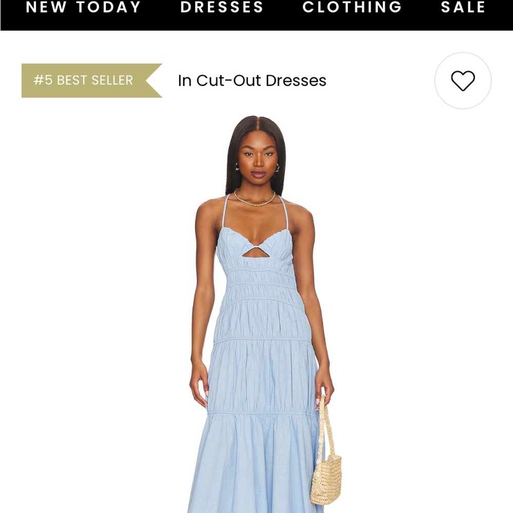 Chic Backless Blue Dress